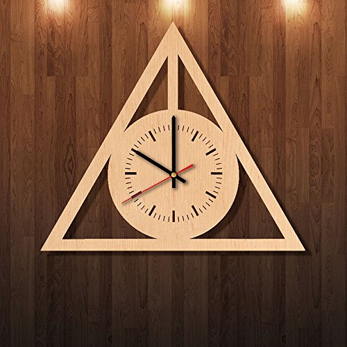 Harry Potter Logo Eco Friendly Wood Wall Clock - Get unique kids room wall decor - Gift ideas for children, kids – Amazing Story Unique Art Design