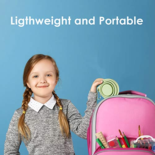 GUANCI Silicone Collapsible Travel Cup Set, 4 Pack Silicone Folding