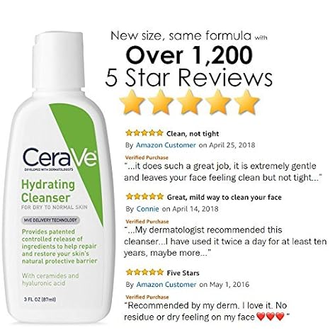 cerave hydrating facial cleanser amazon