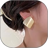 Chunky Geometric Statement Earrings for Women,14K Gold Abstract Hollow Square Shape Drop Earrings Party Prom Thick Jewelry Accessories Gifts