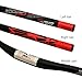 Jessica Acekit Lightweight 31.8mm (1 1/4 inch) Aluminium Alloy Bicycle Handlebar for Road Bike Mountain Bike(760mm-Red-Riser Bar)