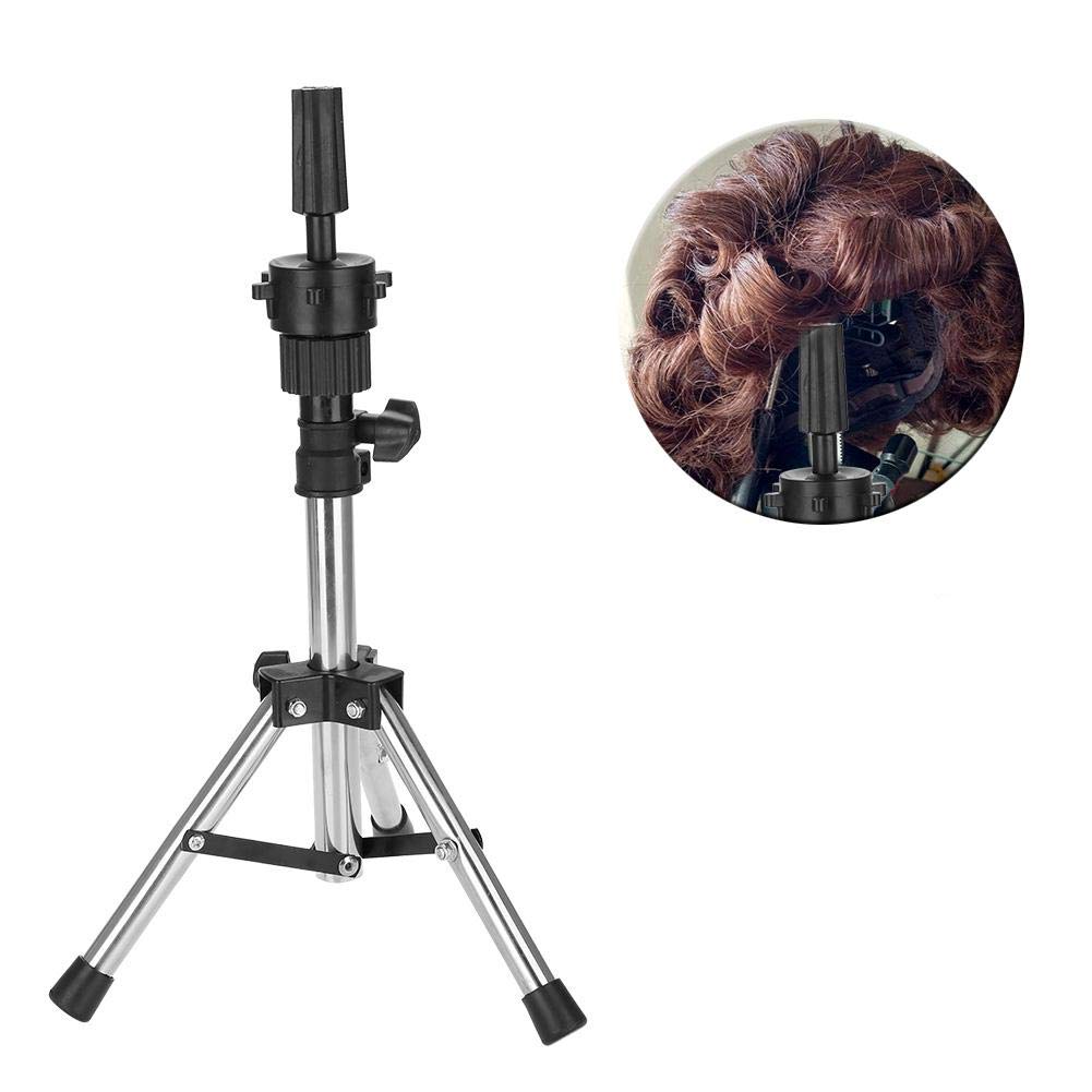 Professional Wig Stand, Plastic Wig Display Stand (Silver)