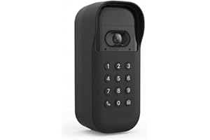 Protective Silicone Cover for myQ Smart Garage Video Keypad – Only Compatible with Right-Angle 20° Mounting Bracket (LeftBlac
