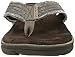 Skechers USA Men's Bosnia Flip-Flop,Chocolate,9 M US