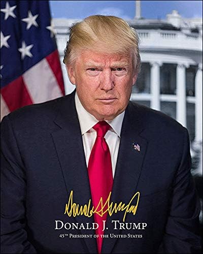 Amazon Co Jp Presidentドナルド トランプ公式大統領portrait With署名8 X 10シルバーhalideフォト印刷 ホーム キッチン