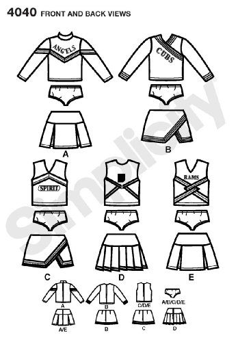 Simplicity Sewing Pattern 4040 Child and Girl Costumes, AA (2-4-6)
