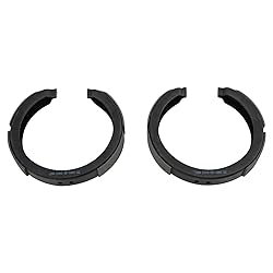 TRQ Rear Parking Brake Shoe Set Compatible with