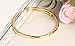Girl Era 18K Yellow Gold-Filled Adjustable Polished Bangle Bracelet For Womens