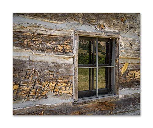 Amazon.com: Log Cabin Photo Print Country Rustic Wall Art Living Room