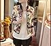 Orangesky Women Stand Collar Long Sleeve Zipper Floral Printed Bomber Jacket (S)
