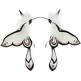 Faylay Hairy Big Wing Headpiece Animal Ears Headband Furry Cosplay Party Halloween Headwear Accessories