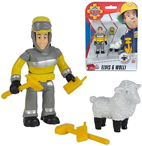 Fireman Sam - Figures Set - Animal Rescue Elvis &amp; Sheep Wolli by Dickie-Spielzeug