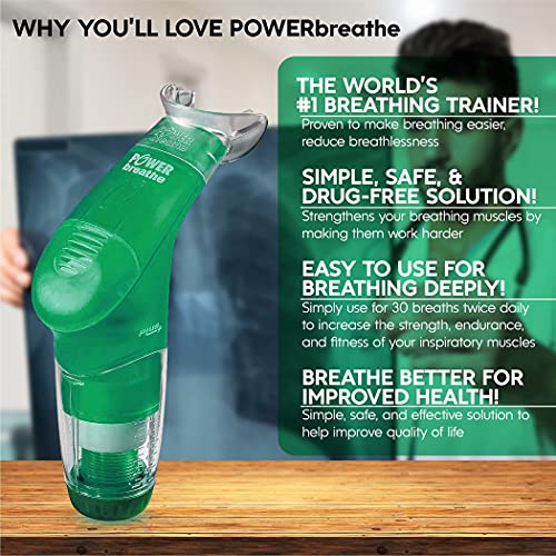 POWERbreathe Breathing Exercise Device, Breathing Trainer and Therapy