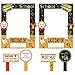 Back to School Party Photo Booth Picture Frame for Party Supplies School Welcome Photo Booth Props First Day of School Photo Frame Printed Double-Sided (Hardboard)