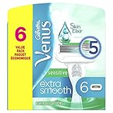 Gillette Venus Women's Razor Refills, Embrace Sensitive, 6 Count, Womens Razors / Blades