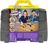 Kinetic Sand Construction Site Folding Sandbox Playset with Crane Truck 907g view 10