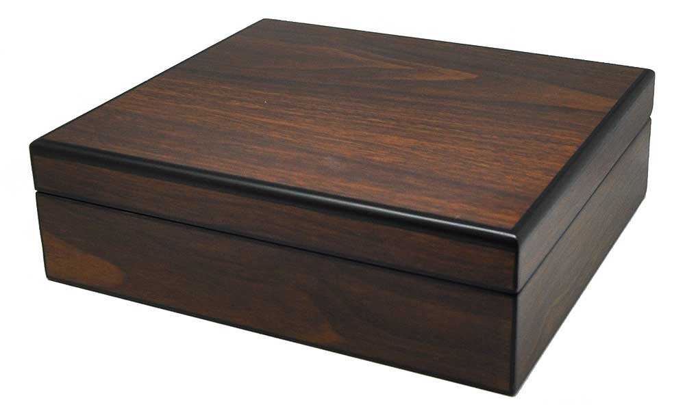 Uhrenhuette brown watch box made of plywood for 8 watches