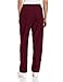 Landau Essentials Relaxed Fit 2-Pocket Elastic Scrub Pants for Women 8327 Wine