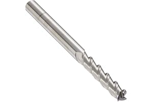 Kodiak Cutting Tools KCT150027 USA Made Solid Carbide End Mill for Aluminum High Performance 45 Degree Helix, 3 Flute, Long Series, 1-1/4" Length of Cut, 3" Overall Length, 1/4" Diameter
