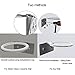 Bathroom Hair Dryer Holder Wall Mount, Adhesive Storage Organizer for Hair Blower with Plug Stand, Stainless