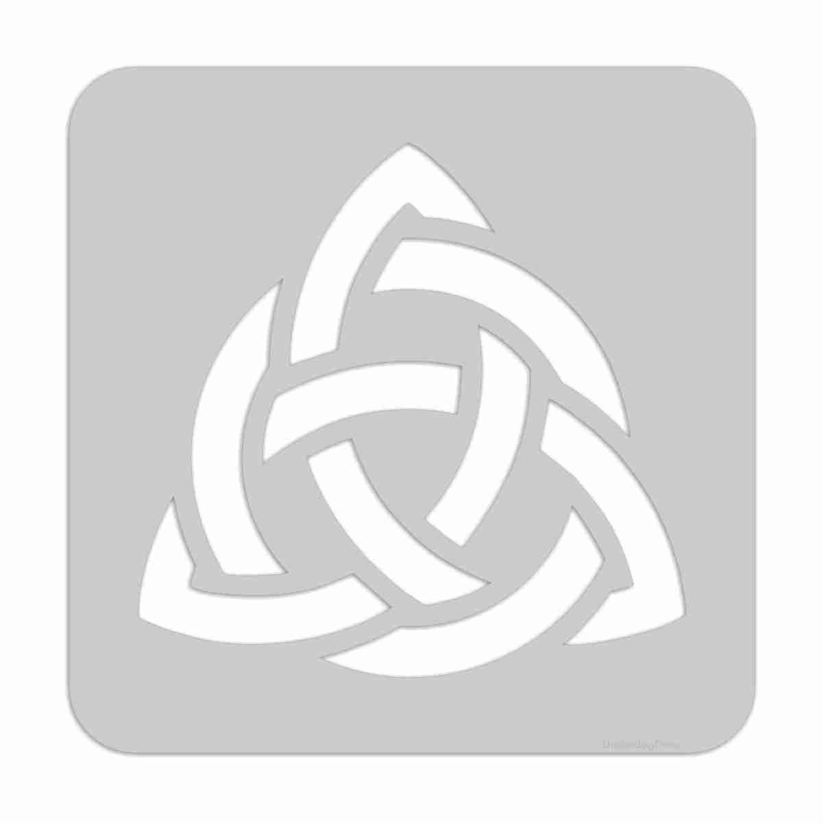 Stencil Celtic Trinity Knot, Pick a Size Handmade