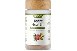 Snap Supplements Heart Health Support Supplement - Botanical Support for Heart Health, Healthy Circulation, and Nitric Oxide Levels, 90 Capsules (30 Servings, 1 Month Supply)