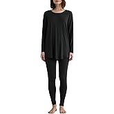 Latuza Women's Viscose Tunic Pajamas Leggings Lounge Set