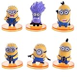 Despicable Me 2 The Minions Role Figure Display Toy PVC 6Pcs Set 4cm/1.6
