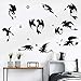 decalmile Black Dragon Wall Stickers Halloween Wall Decals Boys Room Baby Nursery Wall Decor