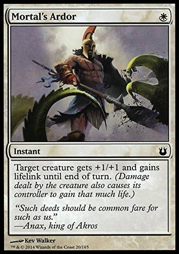 Amazon Co Jp マジック ザ ギャザリング Mtg 英語版 定命の者の熱意 Mortal S Ardor 165 Born Of The Gods Toys