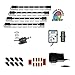Cyron RGB True LED Multicolor Home TV Accent Lighting Kit Video Production Light, Under Cabinet Counter Lighting, Multi-Functional Controller, 360 Degrees Rotatable, ETL Listed, 4x 9