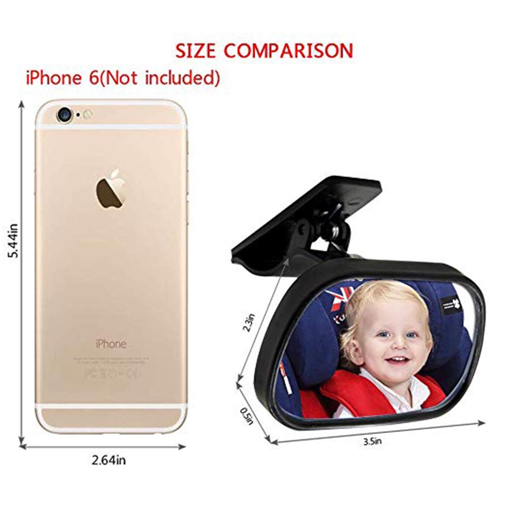 Houseofrd Com Portable Car Rear Facing Mirror For Baby Mom Rear View Baby Mirror Adjustable Rotation Design Shatterproof Backseat Mirror Baby Car Seats