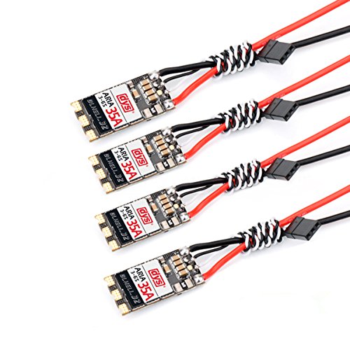 FPVERA 4PCS 35amp Brushless ESC DYS Aria 35A BLHeli_32 32Bit 3-6S Dshot1200 Built-in Current Meter Sensor Electronic Speed Controller for FPV Racing Drone - Thumbnail 7