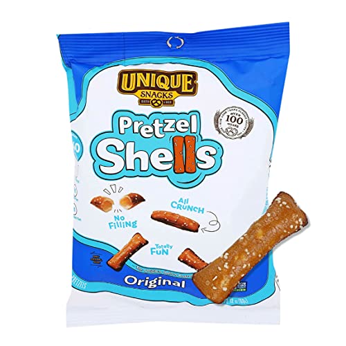 Unique Snacks Original Pretzel Shells, Delicious Vegan, Homestyle Baked, Certified OU Kosher and