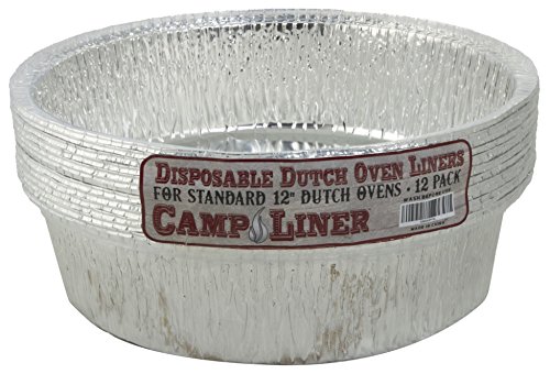 Click Here to See More Images Disposable Foil Dutch Oven Liner, 12 Pack 12†6Q liners, No more Cleaning or seasoning, perfect accessory. Lodge, Camp Chef.