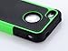 ULAK iPhone 4 Case, iPhone 4S Case, Knox Armor Hybrid Dual Layer Protective Case Cover with Hard Plastic and Soft Silicone for iPhone 4S & iPhone 4 (Green/Black)