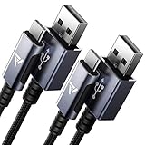 VicTsing USB Type C Cable, 2 Pack 6.6ft USB C to USB A 5V/3A Fast Charging Nylon Braid Cord Compatible for Samsung Galaxy S9 S8, Note 8, LG V30 V20 G6, Pixel 2 XL, Nintendo Switch, Gopro 6/5 and More