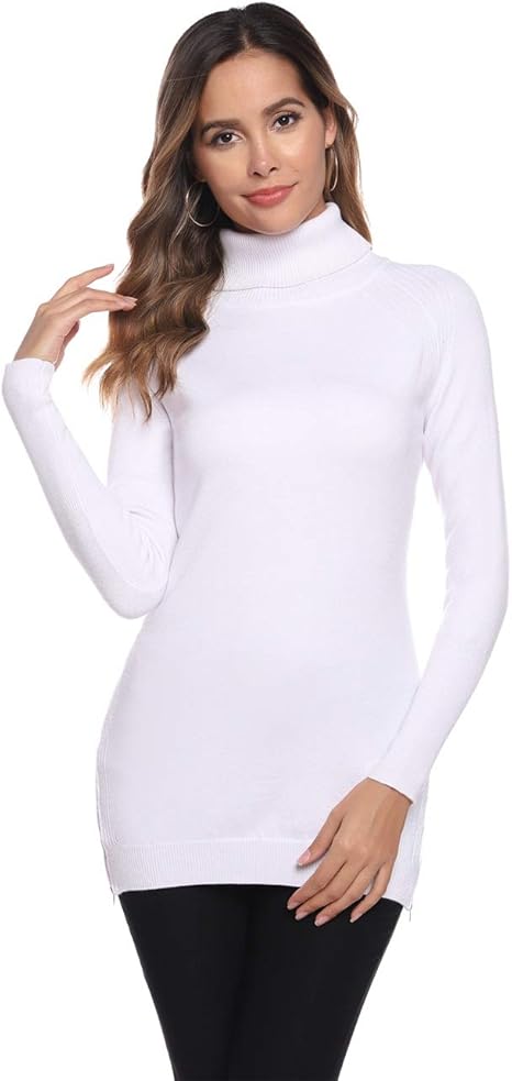 maglioncino collo alto donna