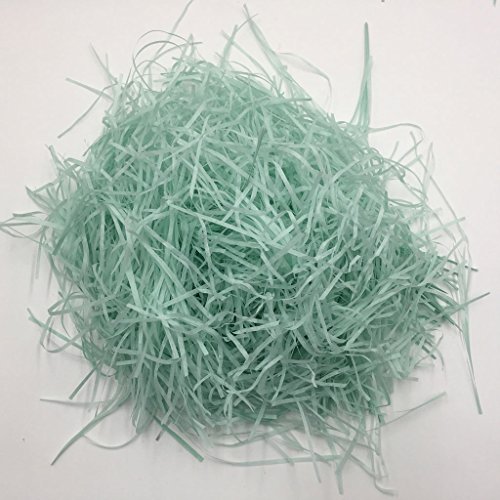 Fityle 20g Shredded Crinkle Paper Raffia Gift Box Filler Confetti for Wedding Birthday Party Baby Shower - Mint Blue