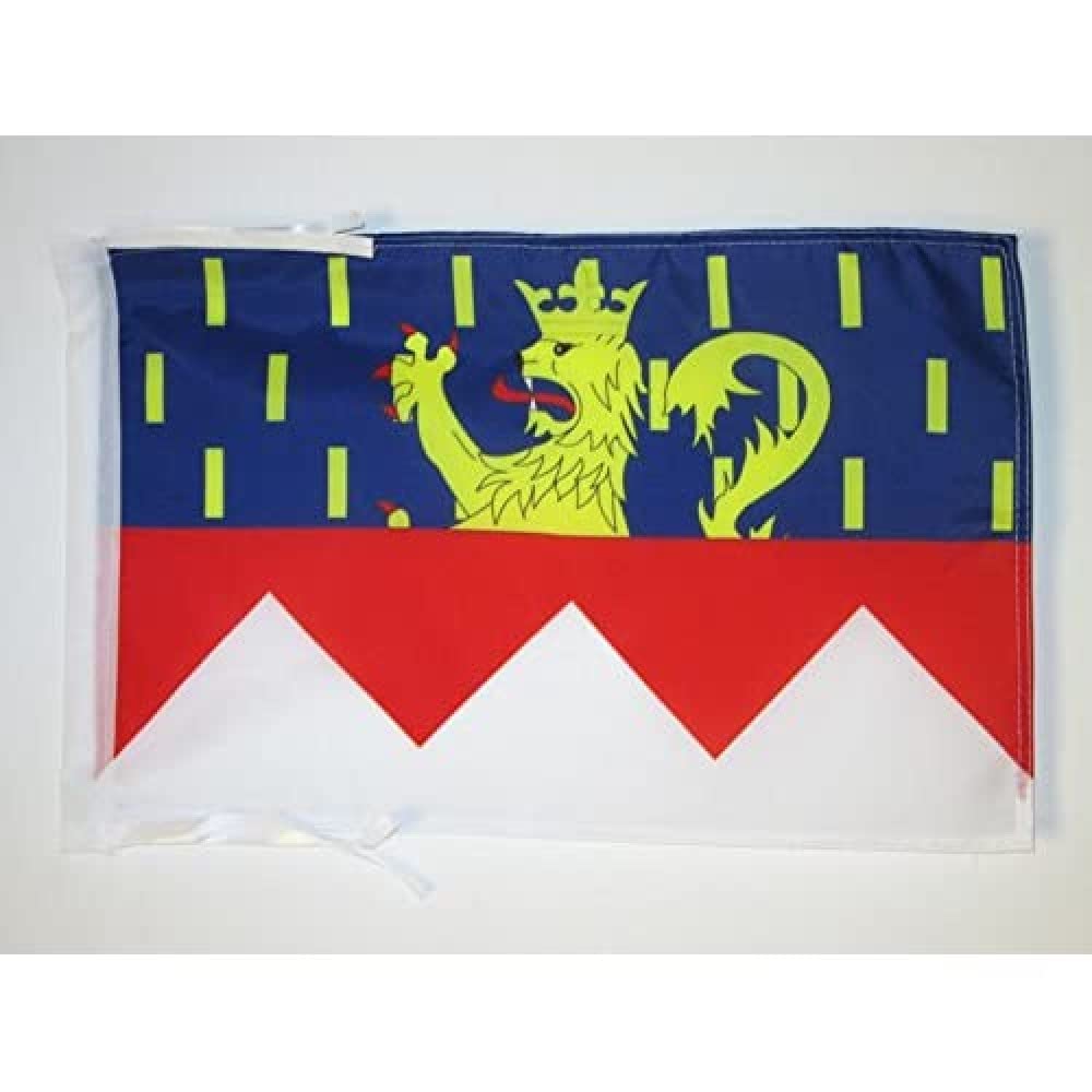AZ FLAG - Jura Flag - 18'' x 12'' - 100% Polyester French department - France Small Banner with Two Cords - Fade Resistant - Vivid Colors - 18x12 in - 45x30 Cm
