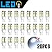 DGCUS 20 x RV Trailer T10 921 194 42-SMD 12V Car Backup Reverse LED Lights Bulbs Natural White (Natural White)
