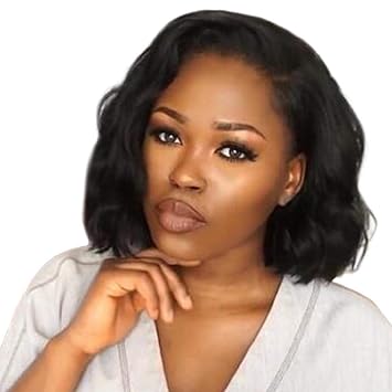 Amazon Com Kadola Short Human Hair Wigs Pixie Cut Black Wigs For