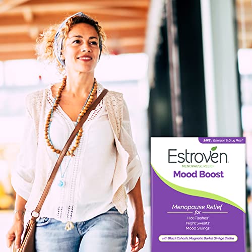 Estroven Mood Boost for Menopause Relief, Helps Reduce Hot Flashes & Night Sweats, Helps Manage