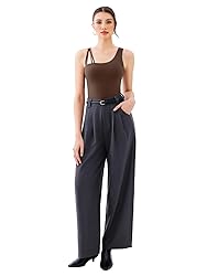 REORIA Women's Asymmetrical Shoulder Strap Bodysuit