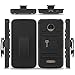 Moto Z Play Droid Phone Case, Moto Z Play Case, CoverON [Explorer Series] Holster Hybrid Armor Belt Clip Hard Phone Cover For Motorola Moto Z Play Droid / Z Play Holster Case - Black