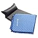 FreeLand Self Inflating Air Pad with Attached Pillow Lightweight Camping Sleeping Pads - Light Blue Color