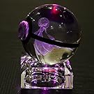 S-SO Cute K9 Crystal ball 3D Pokemon Gardevoir Elf Night Bedroom LED desk table RGB 7 color changing Light lamp