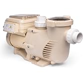 XtremepowerUS SuperFlow Variable Speed High-Flo Pool Pump In-Ground Swimming Pool Energy Efficient 230V, 1-1/2&rdquo; &amp; 2&rdquo; Adapter Build-in Timer Control Panel