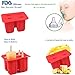 Popsicle Molds - MYOLDSX Silicone Classic Pop Molds with Seal Lid and 50 Wooden Sticks, FDA Approved, Easy-release, BPA-free - Red