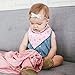 CHARMKER Bandana Bibs for Girls (9-Pack) Cute Pink Colors and Graphics | Plush, Super Absorbent Cotton | Nickel-Free Adjustable Snaps | Teething, Drooling, Feeding